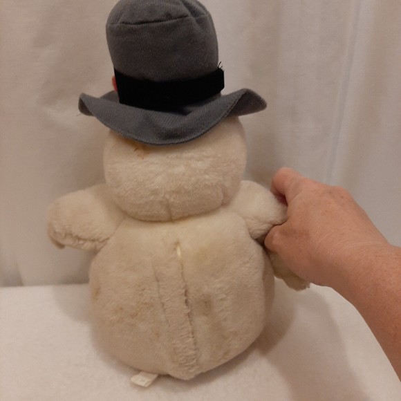 Gemmy Animated Frosty The Snowman Singing Christmas Plush, 2001 For Parts VTG - Picture 4 of 16